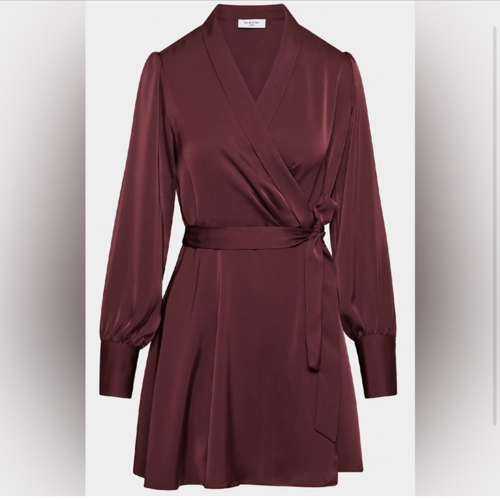 Worn once! This season  burgundy Aritzia mini Dress